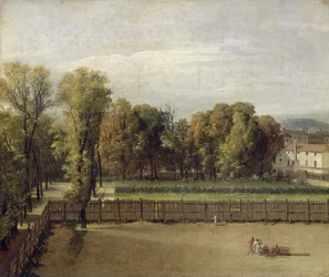View of the Luxembourg Gardens in Paris, 1794